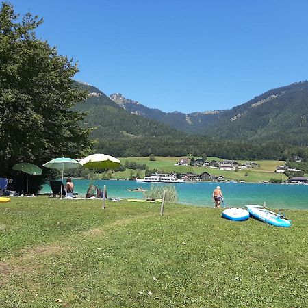 Ferienwohnung Haus Heimatblick Abersee Exterior foto