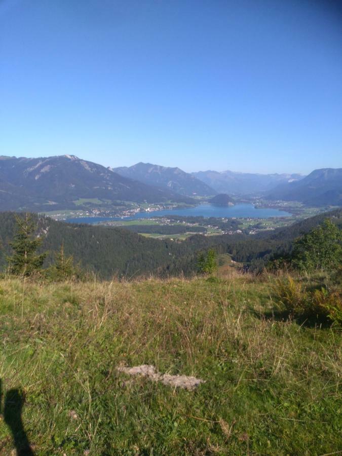 Ferienwohnung Haus Heimatblick Abersee Exterior foto